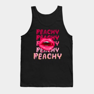 Peachy Retro Design Tank Top